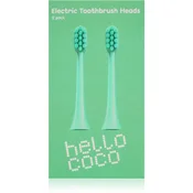 Hello Coco Electric Toothbrush Heads Green nadomestne glave za zobno ščetko 2 kos