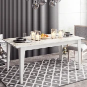 Hanah Home Trpezarijski sto Polka 180x76,8x90cm Beli