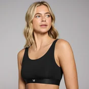 MP Womens Scooped Neck Bralette - Black - XS