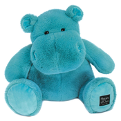 Plyšový hroch Hip United Hippo Exotique Histoire d’ Ours modrý 40 cm od 0 mes HO3113