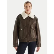 MICHAEL Michael Kors Jakna iz umetnega usnja 77A1487M52 Rjava Relaxed Fit