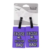 OZNAKA ZA KOVČEK 2 KOSA EXCUSE ME PVC