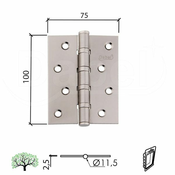 Sarka SP9036 Brodska za Vrata B-Ni 100x75x2,5mm 0102205
