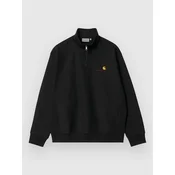 Carhartt WIP Half Zip American Script Half-Zip Sweater black