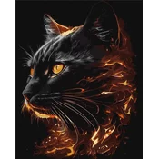 Rayher. Slikanje po številkah, Fiery Beauty, 40x50 cm