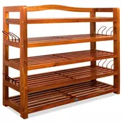 Regal za čevlje RUSTIC, 5 polic, 85x26x82cm, naravno rjav Casaria