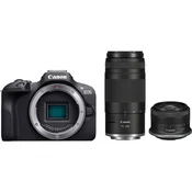 Digitalni fotoaparat Canon EOS R100, mirrorless + RF-S 18-45mm f/4.5-6.3 IS STM + RF 75-300mm f/4-5.6 6052C121AC