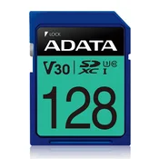 shumee ADATA Premier Pro | Pomnilniška kartica Flash | 128 GB | Pomnilniška kartica SDXC UHS-I | Razred hitrosti videa V30/UHS-I U3/Razred 10