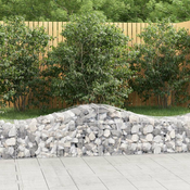 Greatstore Obokane gabion košare 20 kosov 200x50x40/60 cm pocinkano železo