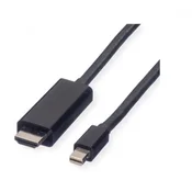 VALUELINE Mini DisplayPort HDMI 2.0 transformator Crno 2m 11.99.5796