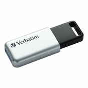 USB memorija, 32GB, USB 3.0, 100/35MB/sec, PC & MAC, VERBATIM SECURE DATA PRO, siva