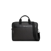 TOMMY HILFIGER Torba za laptop  svijetlosiva / crna