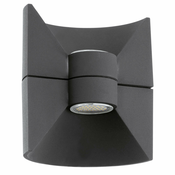 ZUNANJA LED STENSKA SVETILKA 2x 2,5 W, ANTRACITNA 93368