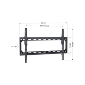 Xstand TILT 37-75 021312 Nosac za TV/nagib 0-10/VESA 600x400/50kg/2.5cm od zida