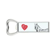 Artdog Kanadski konj - odpirač za steklenice s konjem, personaliziran odpirač za hladilnik, edinstveno darilo za moške znamke Art-Dog