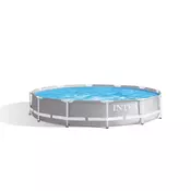 Okrugli montažni bazen Prism Frame Premium 366 x 76 cm - 366 x 76 cm - Celik - 30 minuta