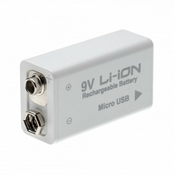 Li-Ion baterija 9V/E-Block, 650 mAh