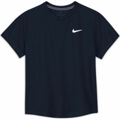 Majica za djecake Nike Court Dri-Fit Victory SS Top B - obsidian/obsidian/white