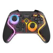 iPega 9666TH Bluetooth RGB igralna plošča za Android/iOS/PS3/PS4/PC/N-Switch črne barve 6974363711955