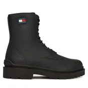 Gležnjarji Tommy Jeans Tjm Lace Up Tumbled High EM0EM01631 Črna
