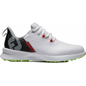 Footjoy Fuel Junior Golf Shoes White/Black/Lime US 2