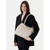 Guess Ročna torba Carrie Logo HWGP98 98220 Écru