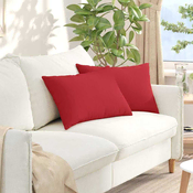 Jastucici za sofu 2 pcs Crvena 60 x 40 cm tkanina