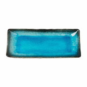 Moder keramičen krožnik MIJ Sky, 29x12 cm