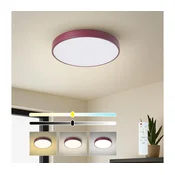 Brilagi-LED Stm prigušiva stropna LED lampa POOL LED/36W/230V 3000-6000K 30 cm bordo +daljinski upravljac