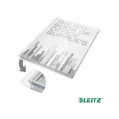 Leitz Jumbo genotherm, lefűzhető, A4, 180 mikronov, víztiszta prüszt, 20 mm