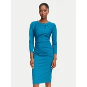 Rinascimento Cocktail obleka CFC0130327003 Modra Slim Fit