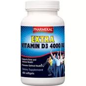 PHARMEKAL vitamini EXTRA D3-VITAMIN 4000 IU (100 kap.)