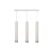 Luster na sajli TUBA 3xGU10/6,5W/230V bijela/mat krom