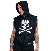 Moški brezrokavnik WORNSTAR - White Skull - črna - WSHZ-WHSKL-SLV