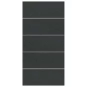 vidaXL Pravokotna pokrovka za bazen Črna Polietilen 550 x 280 cm