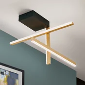 ORION Stargate LED stropno svjetlo s 3 žarulje - Dnevni boravak/blagovaonica - Moderan - crno zlato - Metal