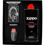 shumee Darilni set vžigalnikov ZIPPO SKULL CLOCK št. 1