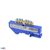 Razdelilna sponka za DIN letev 1 modul 63A 500V modra Schelinger BM-A18-TBI-6X09-06P-NI