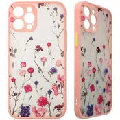 Hurtel ovitek Design Case za iPhone 12 Pro Max, cvetličen roza