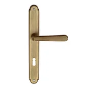 Okovje za vrata TWIN ALT WIEN PW 3000 (ABR), gonilka levo/krogla, Odprtina za cilindrični vložek PZ, Twin ABR (patinirana medenina), 90 mm