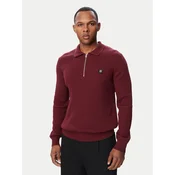 HUGO Pulover 50570380 Bordo rdeča Regular Fit