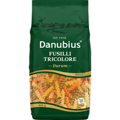 DANUBIUS Testenina Fusilli tricolore 400g