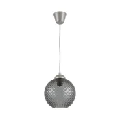 Brilagi - LED luster na sajli R GLASS 1xE27/60W/230V precnika 18 cm srebrna/dimno-siva