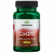Swanson CoQ10 (koencim Q10), 100 mg, mehke kapsule