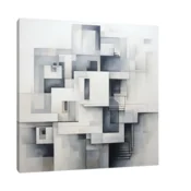 Canvas Slika na platnu Sivi Grad, Bez rama, 30 x 30 cm