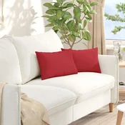 Jastucici za sofu 2 pcs Crvena 50 x 30 cm tkanina