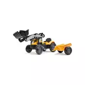 Falk traktor s prikolicom na pedale Mighty Builder Vintage - Žuti