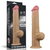 Ročaj za penis Lovetoy dildo s priseskom 31,8 cm