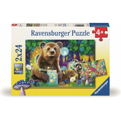 Ravensburger Puzzle Prijatelji iz začaranega gozda 2x24 kosov