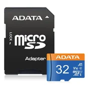 Micro SD kartica 32GB sa adapterom AUSDH32GUICL10A1-RA1 CLASS10